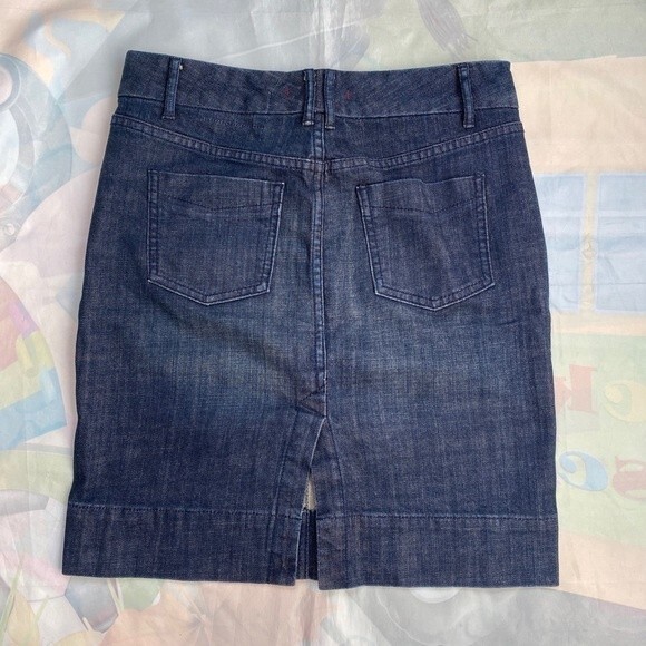 GAP 1969 Limited Edition Womens Denim Sz 4 Blue Jean Pencil Stretchy Skirt - Picture 7 of 8
